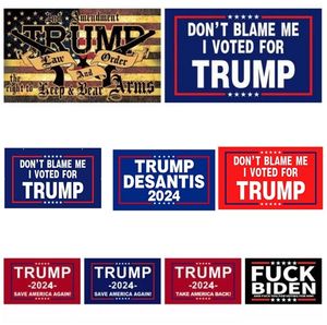 Trump 2024 Flag Make America Great Again US Presidential Election Banners 2nd Amendment Vintage American Flags Send By Sea ZC563