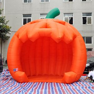 Outdoor reclame aangepaste opblaasbare pompoen vorm oranje tent tent voor Halloween decoratie