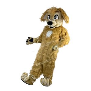 Festival Dress Brwon Dog Mascot Costumes Carnival Hallowen Gifts Unisex Adults Fancy Party Games Outfit Holiday Celebration Cartoon Character Outfits