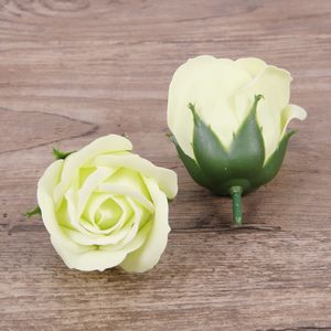 5CM Kopf duftende Rosenblütenköpfe, künstliche Seifenblumen Badekörper Forever Roses, Hochzeitssträuße Dekorationen, Valentinstag 210317