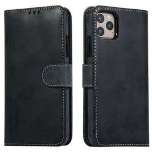 Portafoglio 5 5s SE Card Case per iPhone 12 Mini 11 Pro XS Max XR X 8 7 6 6s Plus Luxury Retro Leather Car Magnet Stacca Cover