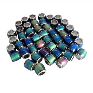 Wholesale 7mm Metals loose Beads Mood beads lucky pendant beaded beading diy Jewelry Accessories