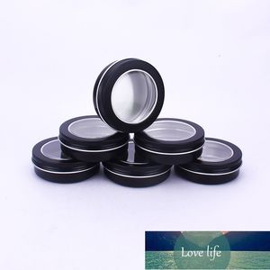 Packing Bottles Round Aroma Candle Jar Cosmetic Container Aluminum Cream Pot with Transparent Cover Earphone Metal Storage Box 100 ML Tin Cans