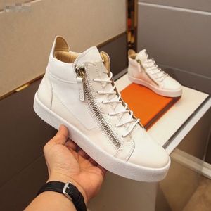 Marka Erkek Rahat Akın Deri Metal Rahat Ayakkabılar Parti Elbise Ayakkabı Erkekler Flats Dantel-up Sneakers Siyah Renk Büyük Boy MKJAA0008