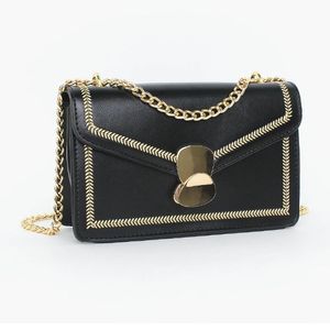 Fashion womens bags summer small fresh messenger chain design PU lady shoulder bag outdoor leisure handbag