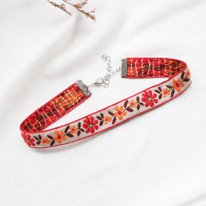Chokers Sexy Red Lace Red Velvet Cara Jóias