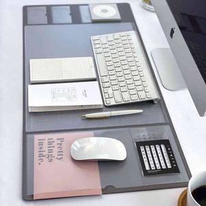 Tappetino da scrittura multifunzionale oversize per mouse per studenti, tappetino da lavoro, cuscino per laptop, organizer da scrivania con calendario