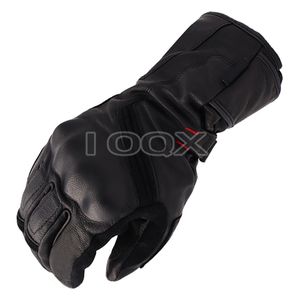Winter Warm Waterproof Windproof Protective Motorcycle Gloves Motorbike Riding Genuine Leather