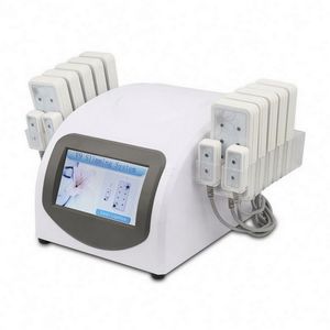 Portable Lipo Laser Slimming Machine 650nm 14 dynor Lipoler Fett Burning Viktminskning Lipolyscelluliter Avlägsnande Skönhetsutrustning