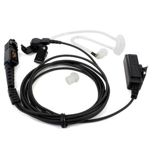 Säkerhet Acoustic Air Tube Earpiece Headset PTT för Motorola Tetra MTP3100 MTP3200 MTP3250 MTP3500 MTP3550 Tvåvägs Radio Walkie Talkie Tillbehör