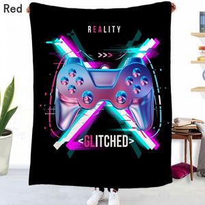 Soft Gamepad Printing Flannel Blanket Kids Boy Girl Adult Gift Home Textiles Sofa Car Bedding Outdoor Picnic Cover Customization