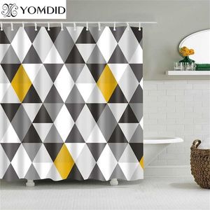 Wholesale skull shower curtains for sale - Group buy Bathroom Cartoon Skull Shower Curtain Geometric Pattern s Waterproof With Hooks Home Decorations