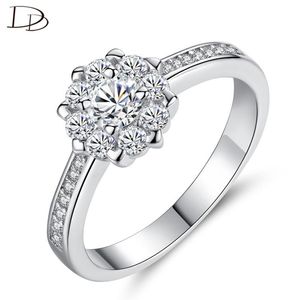 Wedding Rings DODO Delicate Snowflake For Women Beautiful 8 Zircon Petals Design Jewellery Fashion Engagement Anel R467