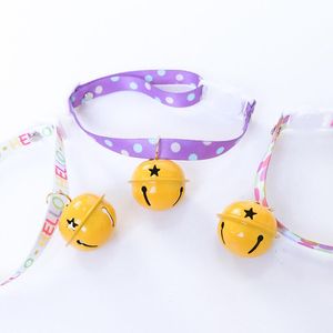 Cat Collar Prowadzi Czeski Styl Cotted Collar Dekoracji Regulowany Big Bell Dog Cute 1szt Najnowszy dostawca dla szczeniaka kotek