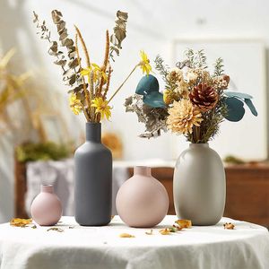 Nordic Vase Decoration Vases Pot Vases Dekoracja Sypialnia Studium Strona główna Wesele Dekoracja Wazon Szklany Prezent 210623