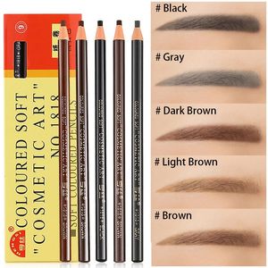 1818 Eyebrow Pencils Waterproof Soft Long-lasting Natural Painting Eye Brow Tools 6 colors Trimming Eyebrow Makeup Pen