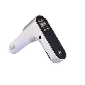 E4 Auto-Bluetooth-FM-Transmitter-Adapter mit USB-Handy-Ladegerät, Audio-Player, MP3-Freisprecheinrichtung, unterstützt TF-Karten für universelle Mobiltelefone