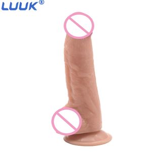 Riesiger realistischer großer schwarzer Penis-Dildo, Nachahmung von Penissen, Nachahmer für sexy Falos, 21 x 4,8 cm, Phalos-Masturbation, Silikon, Spielzeug für Erwachsene