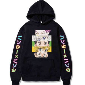 2020 heiße Hunter X Hunter Hoodies Killua Zoldyck Classic Comic Classic Anime Japan Baumwolle Unisex Fleece Sweatshirts H1227