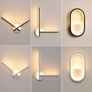 Moderno e minimalista Home Decor camera da letto lampada da parete soggiorno creativo TV sfondo pareti lampade corridoio luci a led da comodino nordico