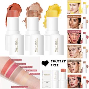 Магистральный макияж Multistick Макияж Подсветка Blush Stick Увлажняйте Увлажняющие Увлажняющие Увлажняющие Косметика Шеммер Водонепроницаемый Смешивает