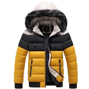Men's Winter Thick Short Coat Youth Warm Cotton Jacket Single-breasted Casual Hooded 211214