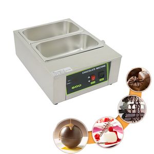 市販電気チョコレートチーズ溶融機ヒーターデジタルディスプレイ2シリンダーチョコレート溶融炉
