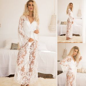 Maternity Dresses Mesh Sheer See Through Lace Maxi Long Dress Pregnancy Photo Shoot Gowns