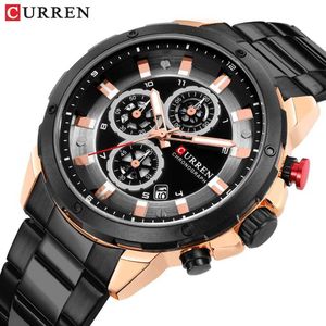 Curren Mens Watches 2019 Relogio Masculino Orologio da uomo Luxury Famous Top Brand Orologio sportivo Orologio da polso da uomo al quarzo militare Reloj Q0524