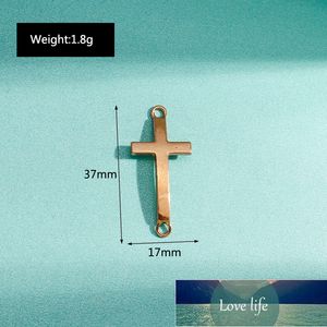 Цветные браслеты Подвески крест 17 * 37 мм Золотые серебряные ожерелья подвесные соединитель для DIY Craft ювелирных изделий