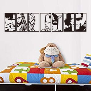 Adesivos de Parede Adesivo de Cinzeladura Anime Star Decal Art Poster Crianças Quarto Papel de Parede Família Moda Simples Pintura Decorativa SZ-062