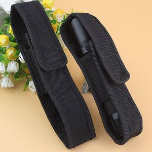Gear Storage and Maintenance Black Nylon Holster Holders Belt Pouch Case For LED Flashlight Torch F00046 SPDH