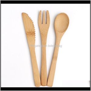 Uppsättningar Flatvarie Köksmatsal Hem GardenCompare med liknande artiklar 3st/Set Tabelleriset Set 16cm Natural Bamboo Cutlery Coder Yoon Knife