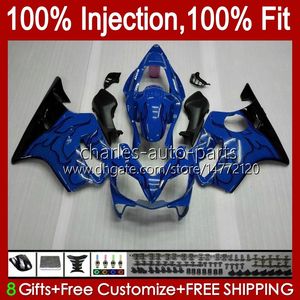 Injecção Blue Flames Fairings para Honda CBR 600 FS CC 600F4I CBR600 F4I 01 02 03 Bodywork 46No.72 CBR600F4I F4 I 600cc 2001 2002 2003 CBR600FS 01-03 OEM Body Kit