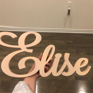 Personalized large name wooden name signs, a variety of custom baby name signs for kindergarten decoration 210727