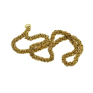 Wholesale solid brass wallet chain for sale - Group buy Chains Viking Punk Biker Fine Solid Brass Mm Thick Byzantine Snake Chain Necklace Wallet Jean FOB Keychains DIY