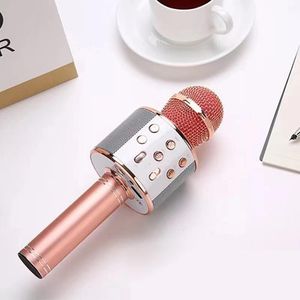 WS858 Handheld Microphone Bluetooth Wireless KTV 858 With Speaker Mic Microfono Loudspeaker hot sell