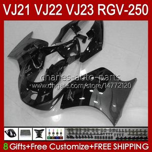 Corpo per SUZUKI fiamme grigie blk RGV-250 RGVT RGV 250CC 250 CC 1990 1991 1992 1993 94 95 96 20HC.176 RGV250 SAPC VJ22 RVG250 Pannello RGVT-250 90 91 92 93 1994 1995 19 96 Carenatura