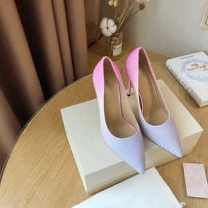 High heels women 2021 autumn and winter sandals gradient color temperament bridesmaid wedding shoes stiletto