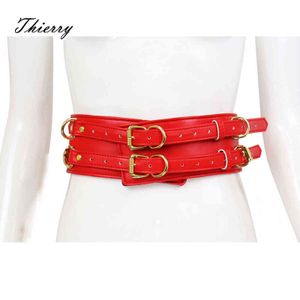 NXY SM bondage Sm bondage Thierry Bondage Restraint Sexy waistband with D-Rings, Restraints Fetish Waist Belt BDSM Straps Adult Games sex toys for women 1126 1126