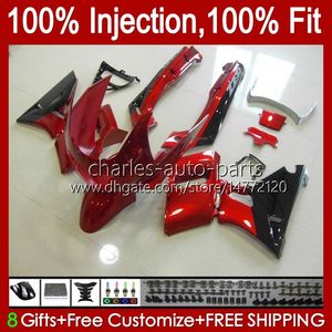 حقن OEM Body for Kawasaki Ninja ZZR 600 400 Metal Red New ZZR400 1993 1994 1995 1996 1997 1998 1999 1999 84HC.108 ZZR600 ZZR-400 ZZR-600 00 01 02 03 04 05 05 07 ABS Fairing