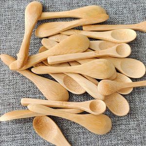 9 cm mini cucchiai di bambù gelato yogurt cucchiaio da dessert in bambù baby bambini usano cucchiaio di medicina
