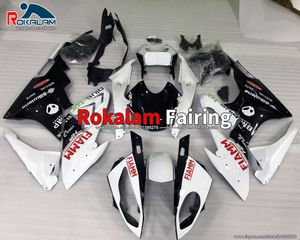 Conjunto de Cowling para BMW S1000RR 2015 2016 Kit de Feira de Plástico S 1000RR 15 16 S1000 RR Fairas de Aftermarket Preto Branco (moldagem por injeção)