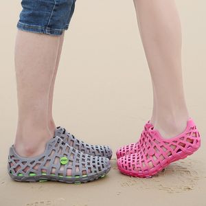 2021 summer men women slippers daily simple couple red blue grey whtie pink green 308 beach sandals size 36-45