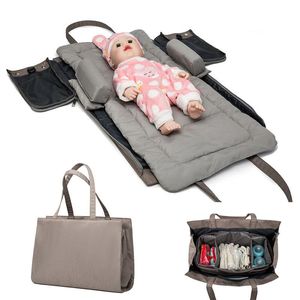 Bebek bezi çanta katlanabilir bebek çanta büyük kapasiteli açık seyahat mumya erkek kız doğmuş uyku yuva bassiet