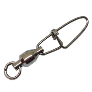 Fiske krokar 5 stycken / lot Connector Swivels Snap Ball Bearing Swivel med försäkring Pesca Carp Tackle