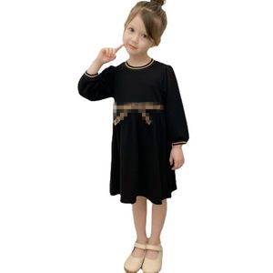 Primavera outono infantil bebê meninas vestido de algodão manga comprida criança vestidos flor bebê cair roupas