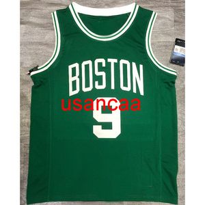 All Bordidery 2 Styles 9# Rondo Green White Basketball Jersey Personaliza Mulheres Masculinas Adicionar qualquer Nome de Número XS-5xl 6xl Vest