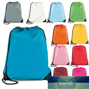 Poliéster Drawstring Escola Saco Saco Meninos Meninas Crianças Adulto Gym Kit PE Saco Dança Portátil Viagens Shopping Bolsa Bolsa de Bolsa de Fábrica Preço de Fábrica Qualidade Mais Recente Estilo