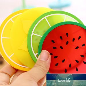 1 pc / 2 pcs / 4 pcs coaster forma de fruta silicone copo pads isolamento copo tapete pad o titular de bebida quente preço de fábrica especialista qualidade Último estilo original status